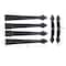 Household Essentials Black Premium Carriage House Garage Door Magnet Set
